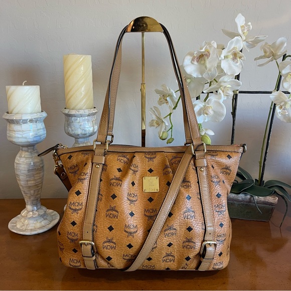 MCM Handbags - MCM Visetos Two-Way Tote Bag